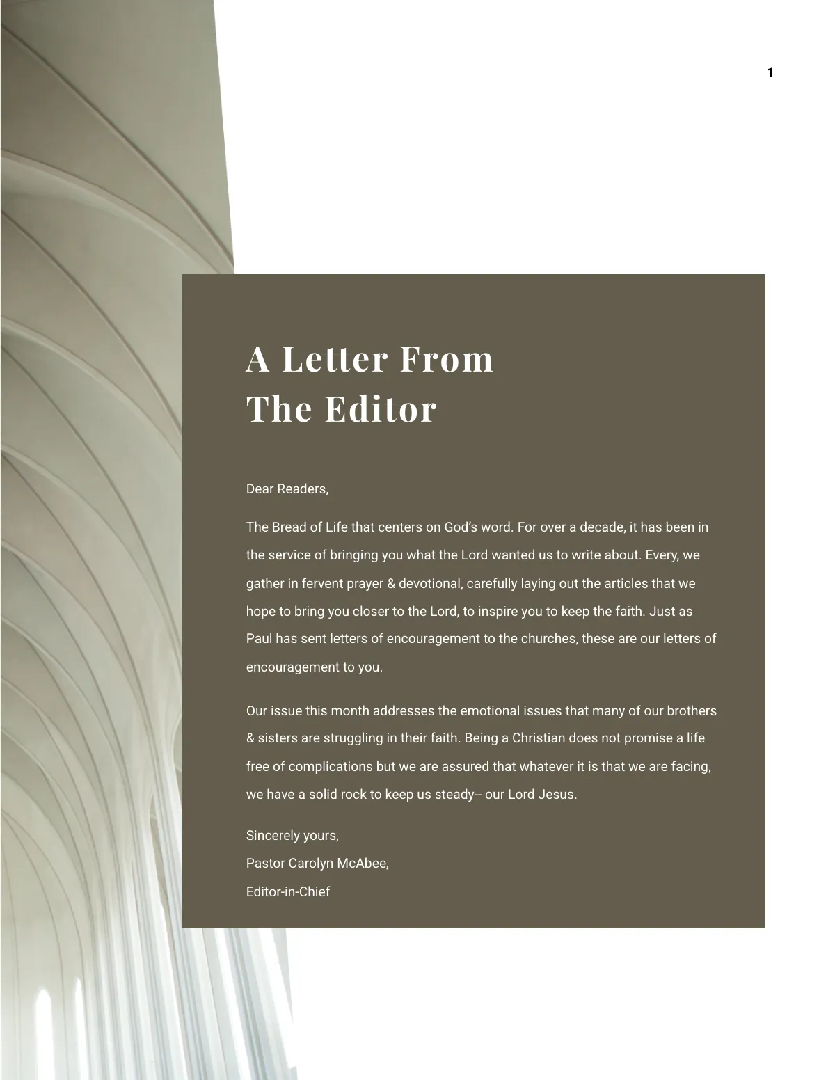 Free Modern Church Magazine Template to Edit Online