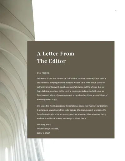 Free Modern Church Magazine Template to Edit Online