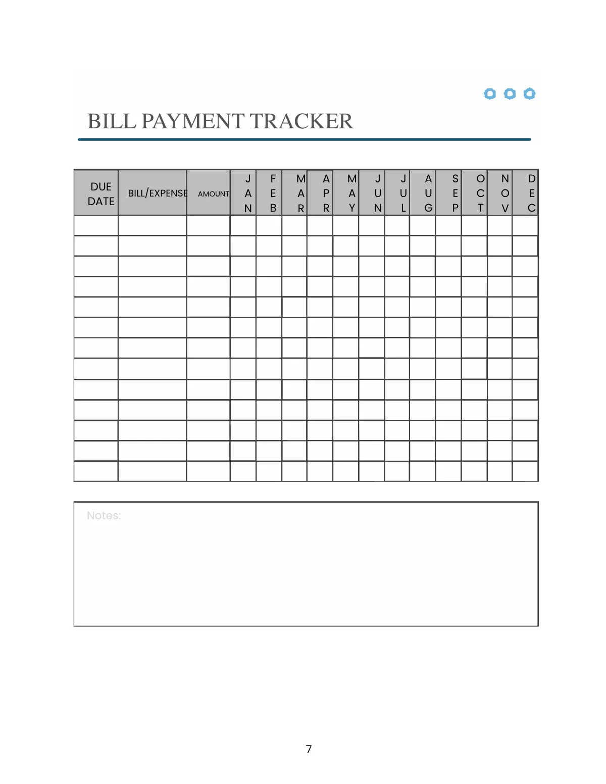 Free Budget Planner Template to Edit Online