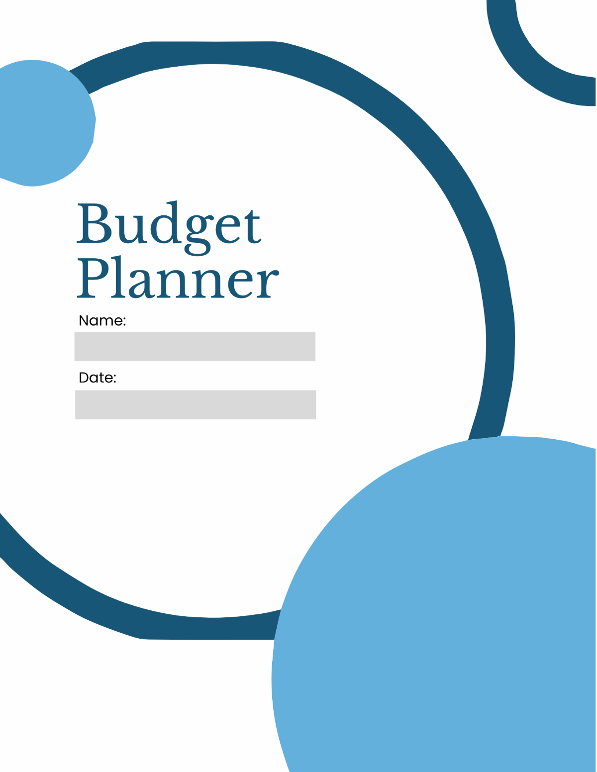 Free Basic Budget Planner Template