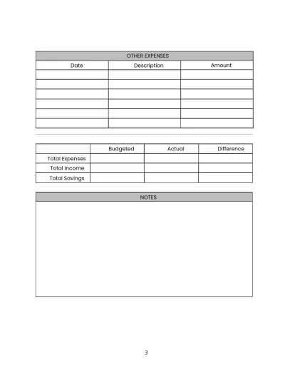 Free Budget Planner Template to Edit Online