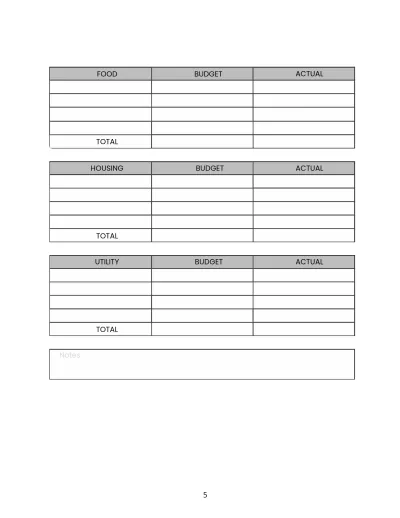 Free Budget Planner Template to Edit Online