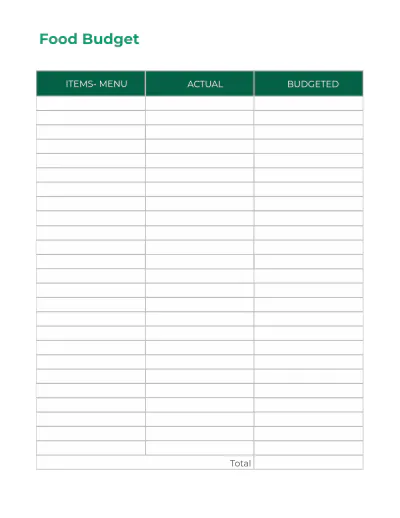 Free Christmas Menu Planner Template to Edit Online