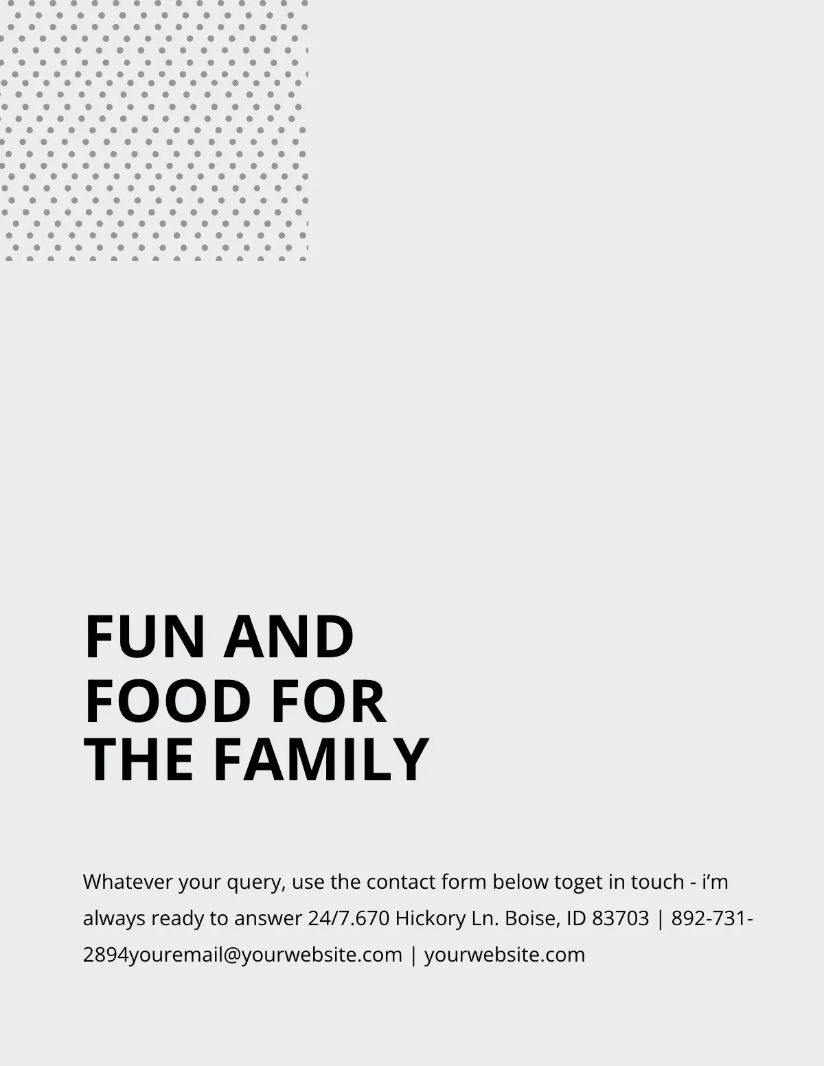 Free Family Recipe Cookbook Template to Edit Online