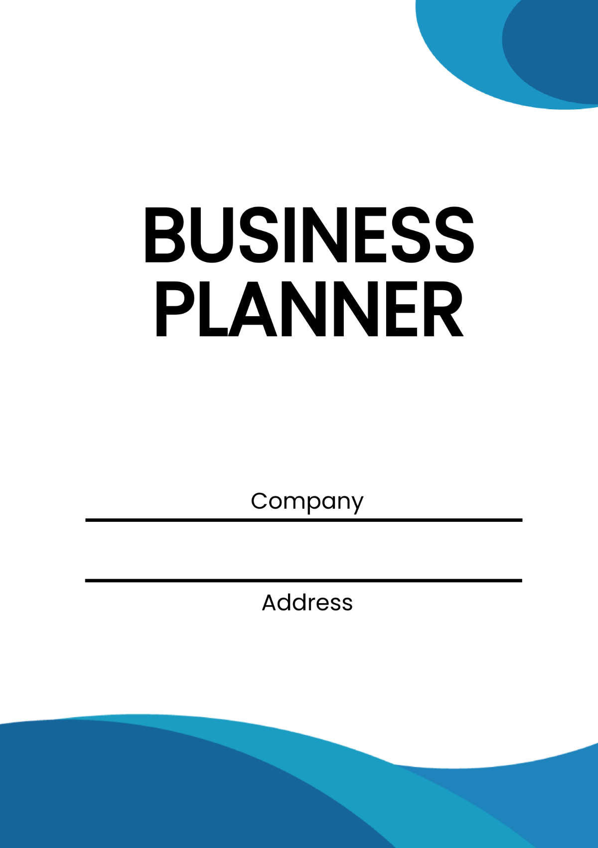 Creative Business Planner Template