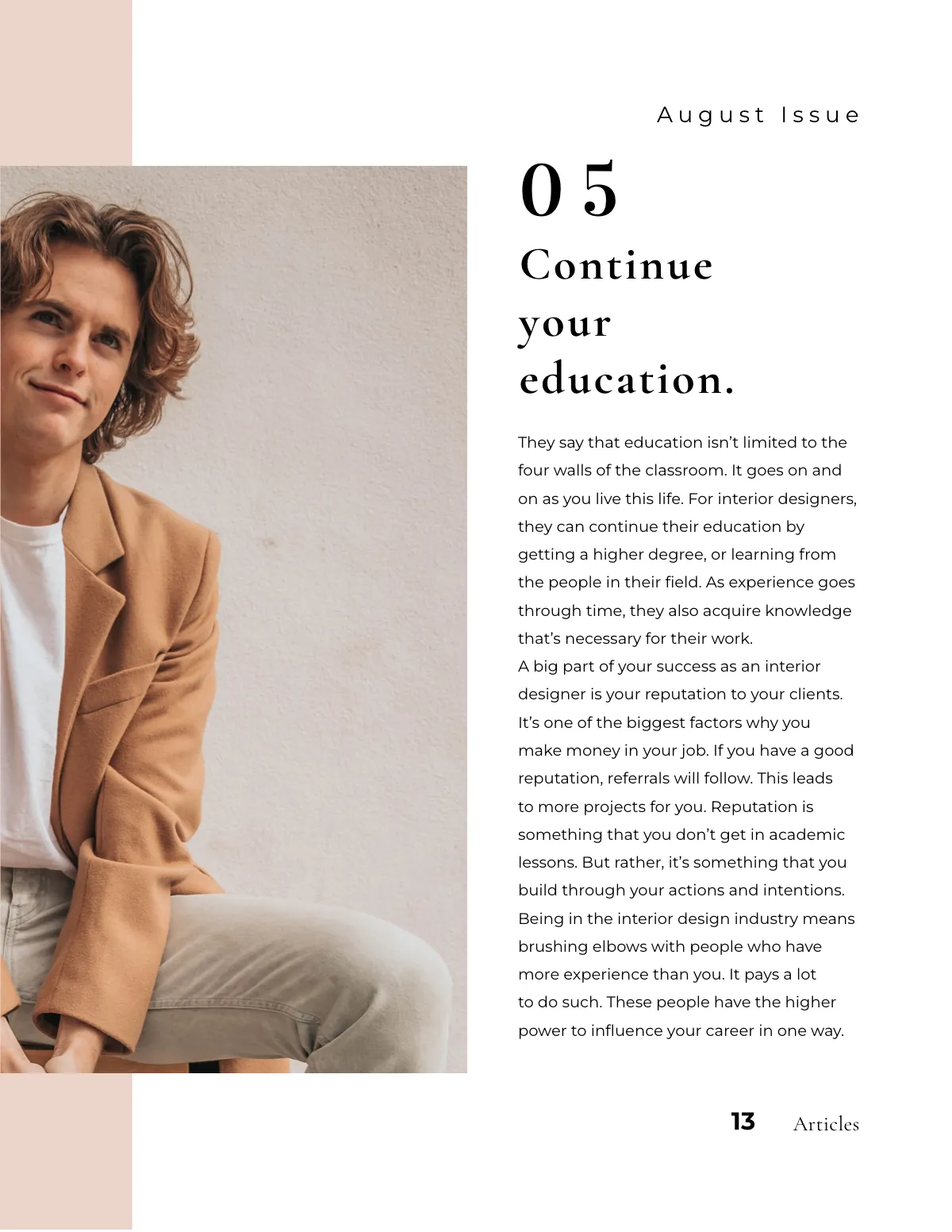 Free Minimal Fashion Magazine Template to Edit Online