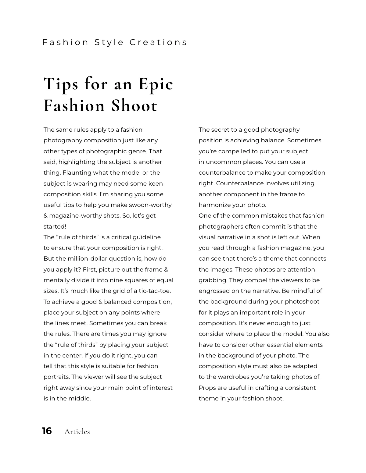 Free Minimal Fashion Magazine Template to Edit Online