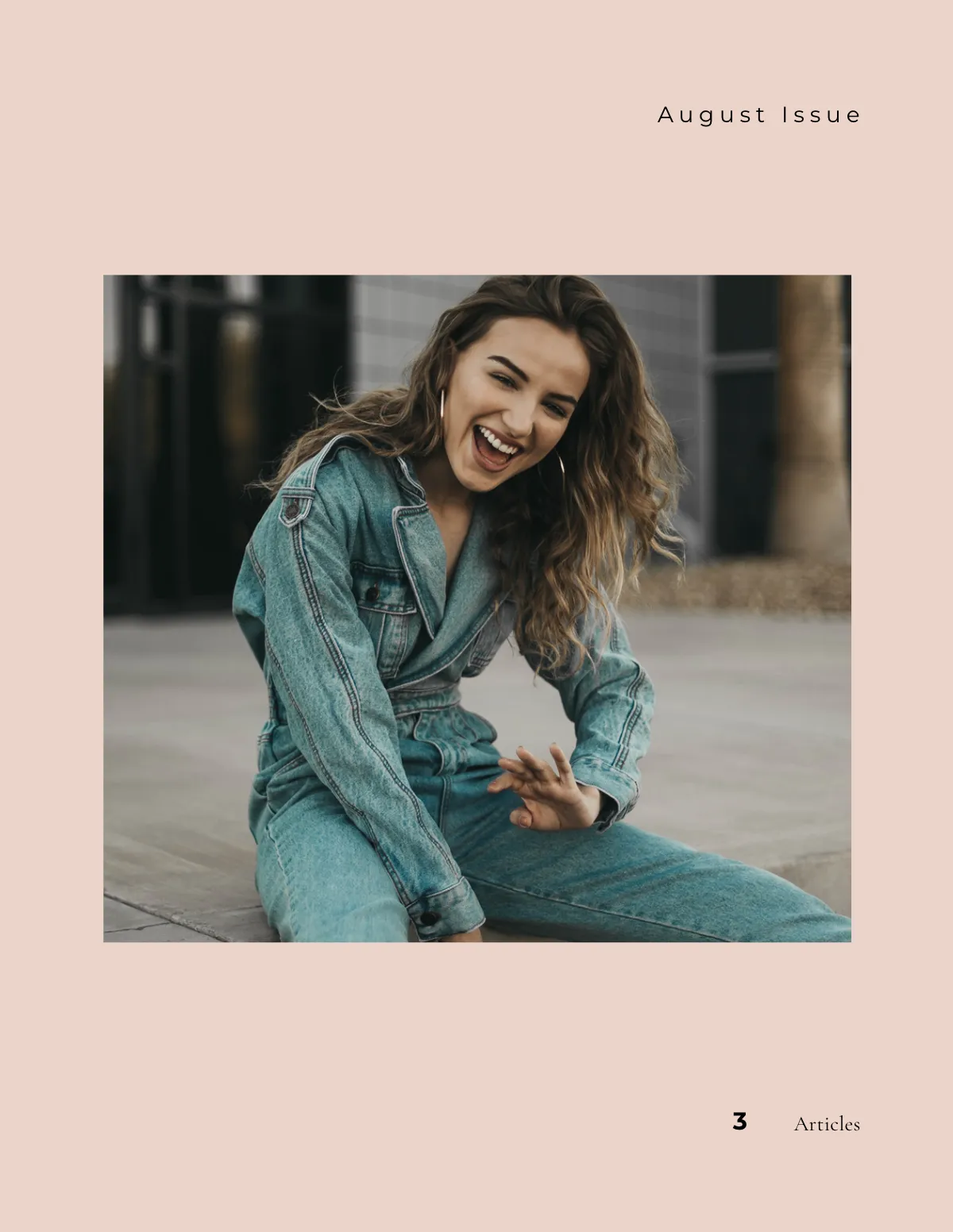 Free Minimal Fashion Magazine Template to Edit Online