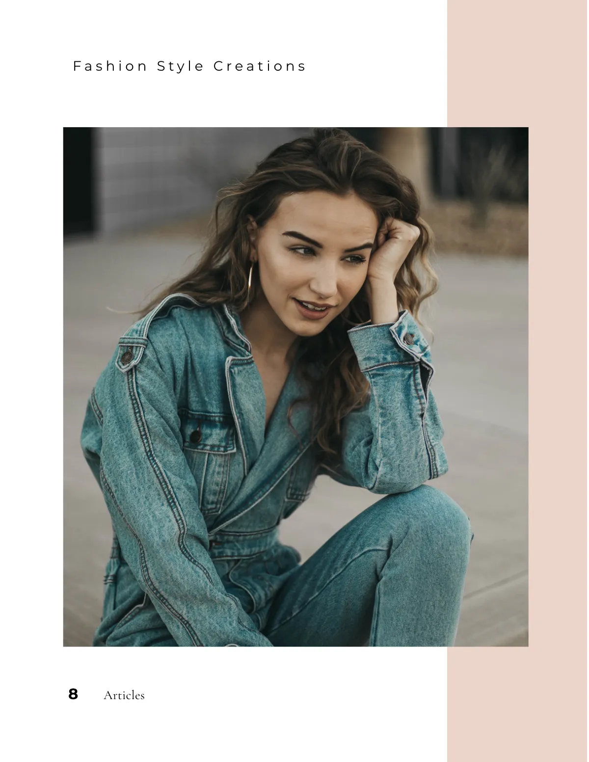 Free Minimal Fashion Magazine Template to Edit Online