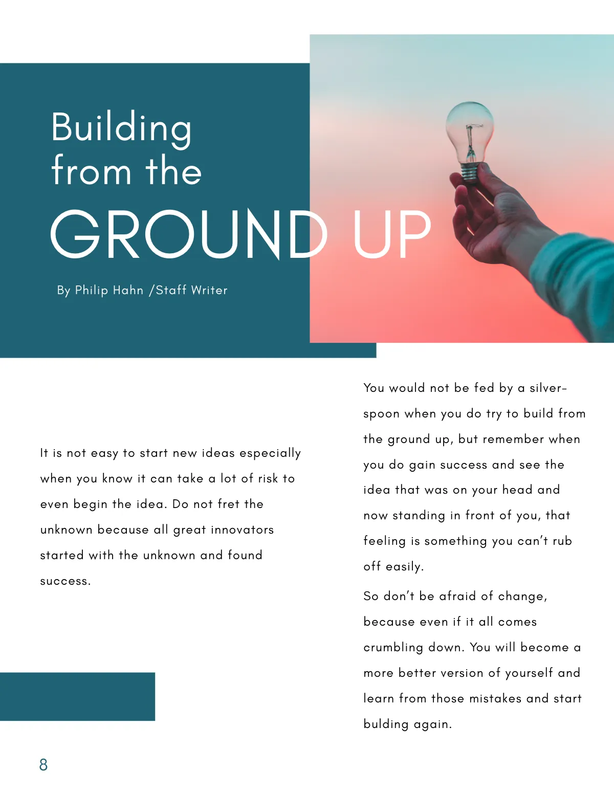 Free Minimal Business Magazine Template to Edit Online