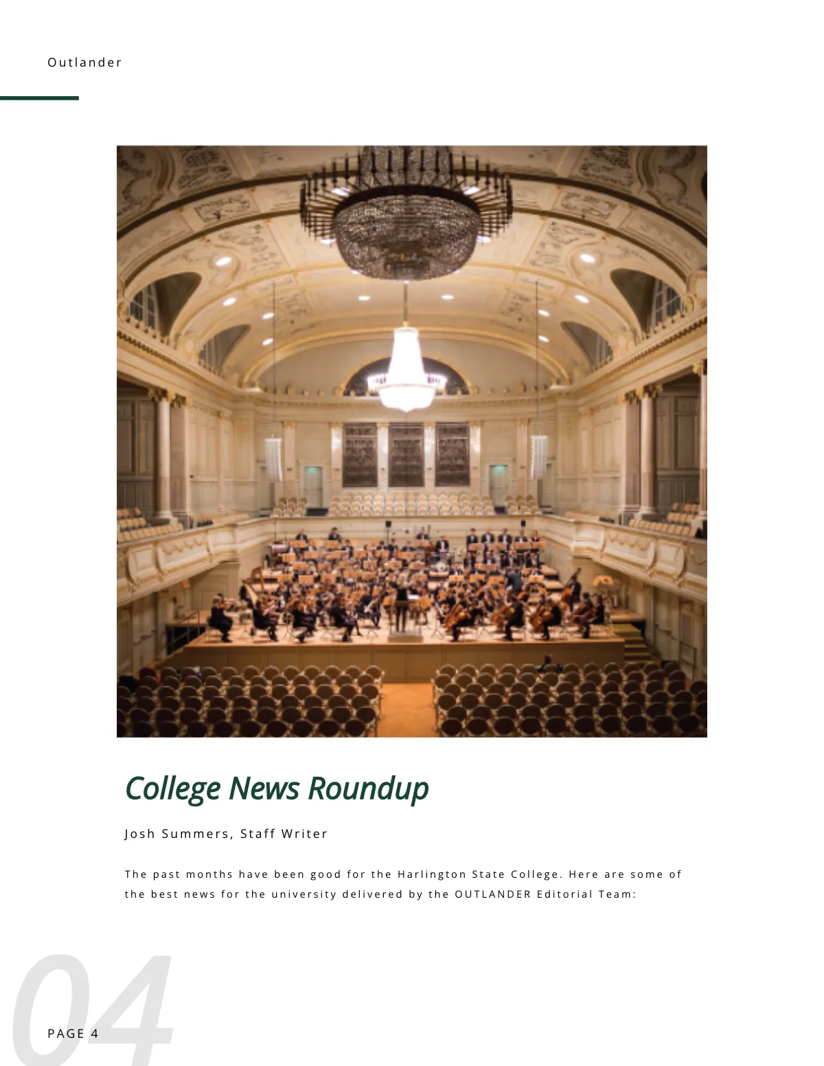 Free Minimal College Magazine Template to Edit Online