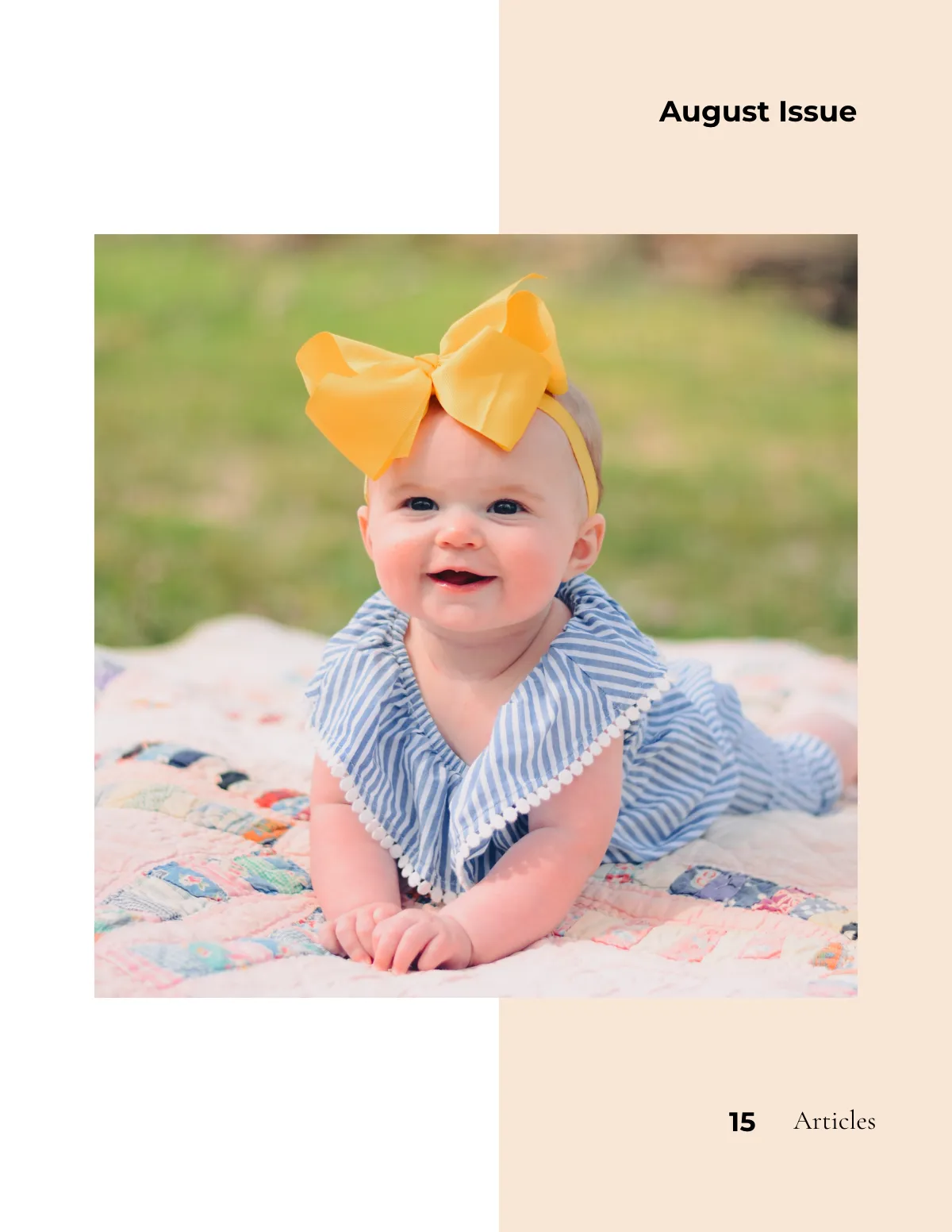 Free Newborn Photography Magazine Template to Edit Online