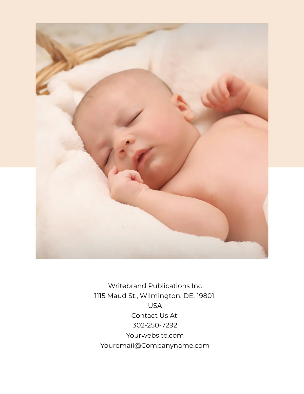 Free Newborn Photography Magazine Template to Edit Online