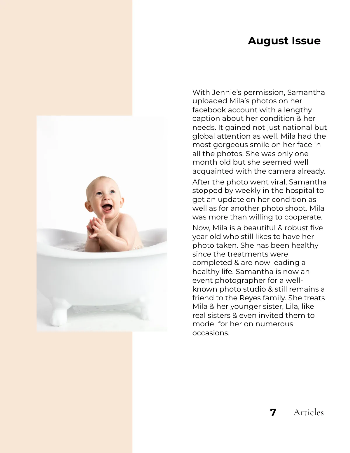 Free Newborn Photography Magazine Template to Edit Online