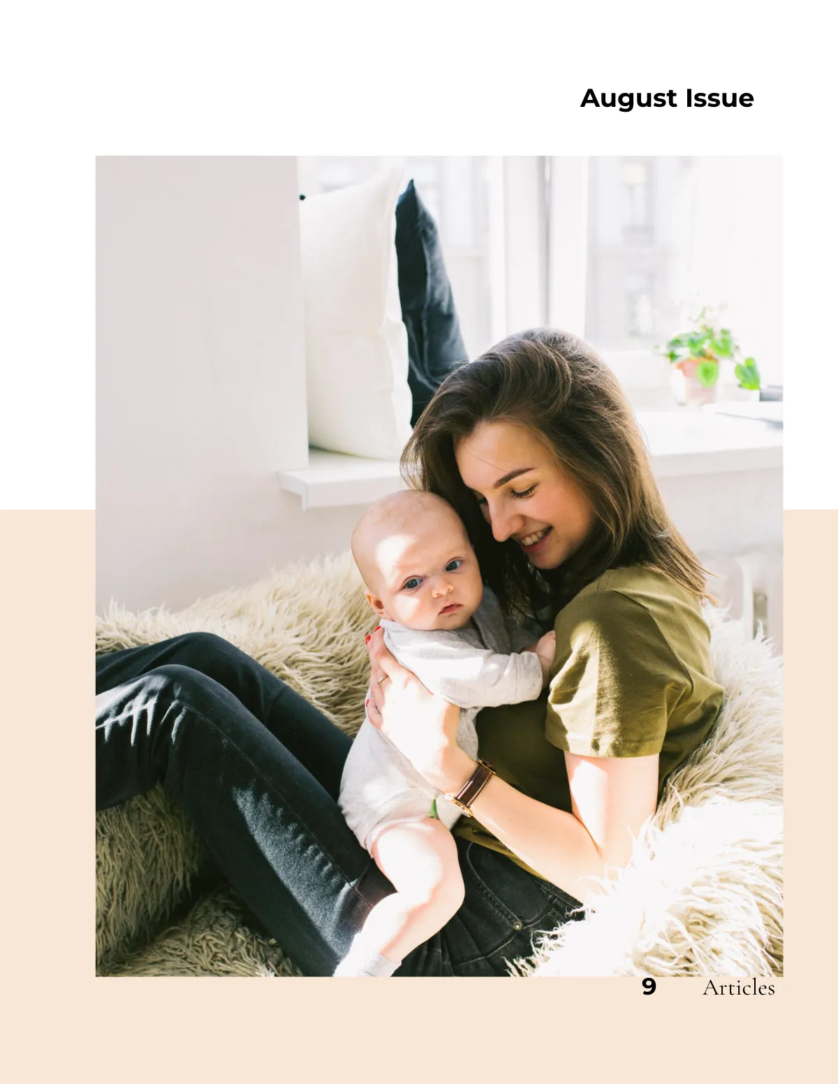 Free Newborn Photography Magazine Template to Edit Online