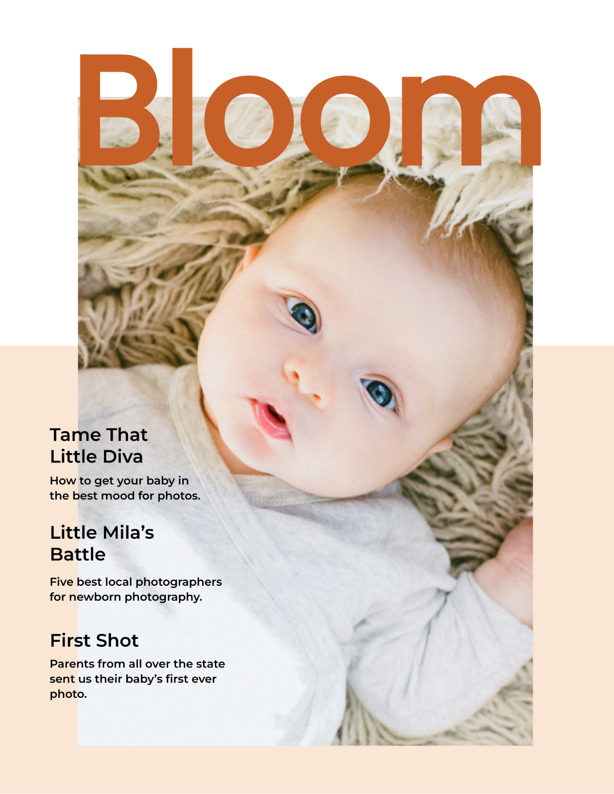 Newborn Photography Magazine Template