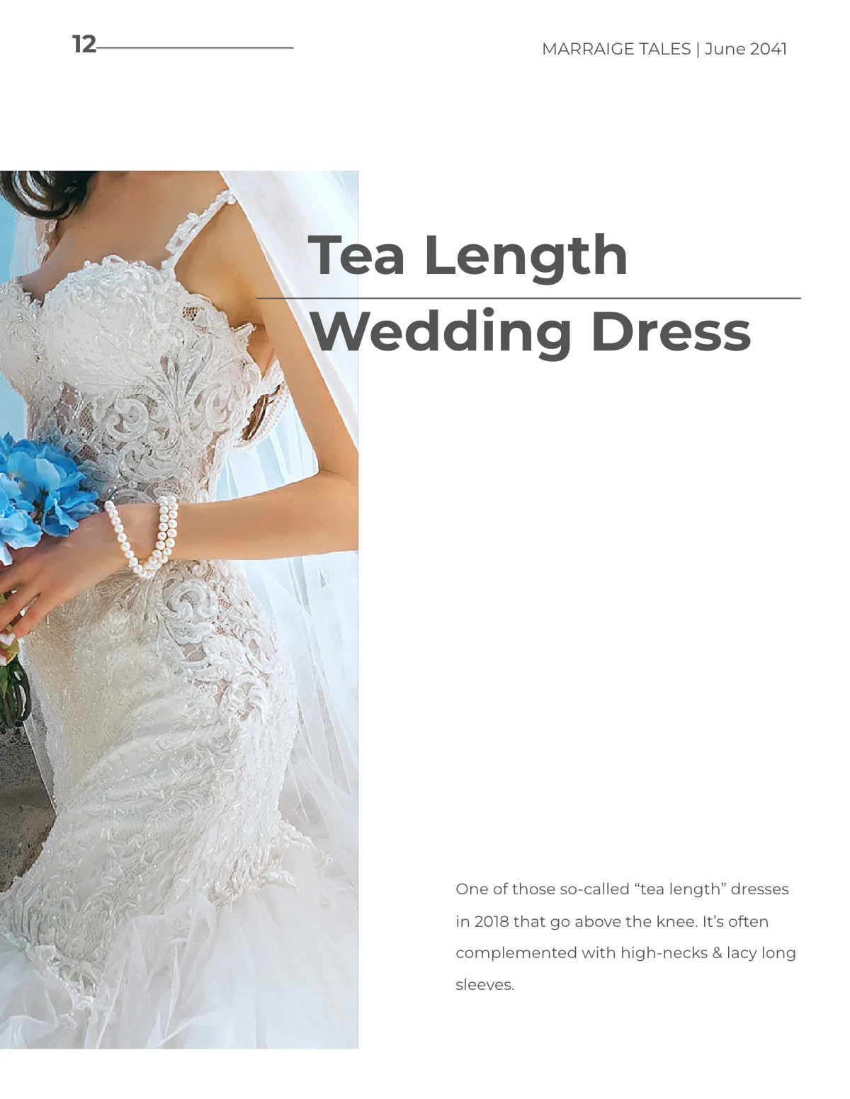 Free Printable Wedding Magazine Template to Edit Online