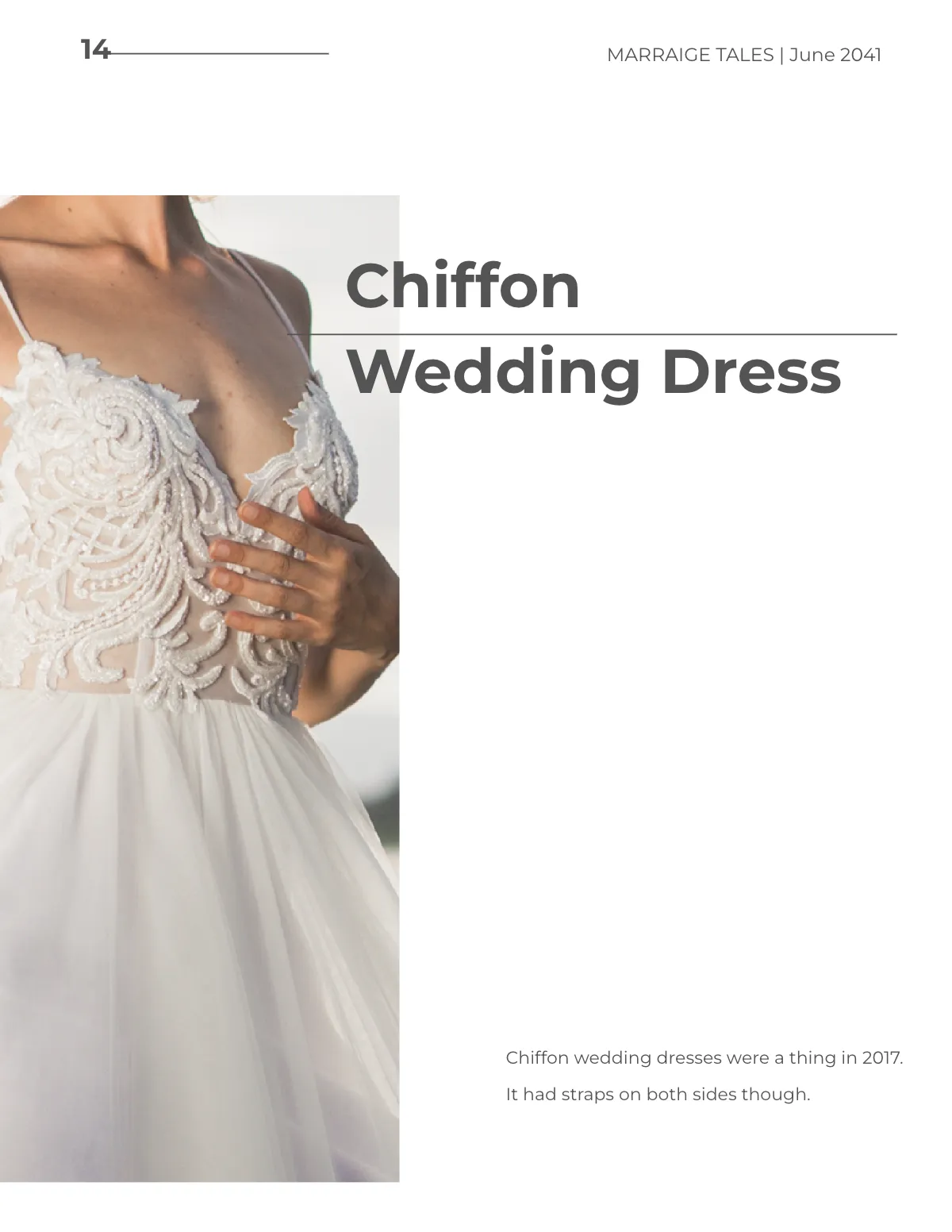 Free Printable Wedding Magazine Template to Edit Online