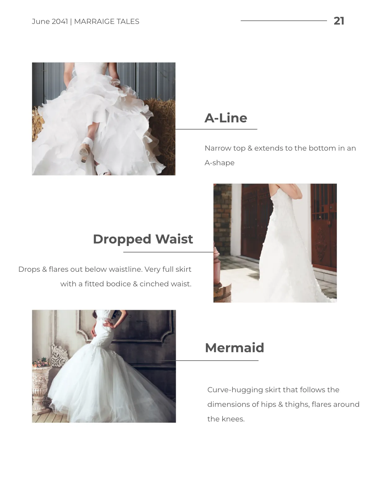 Free Printable Wedding Magazine Template to Edit Online