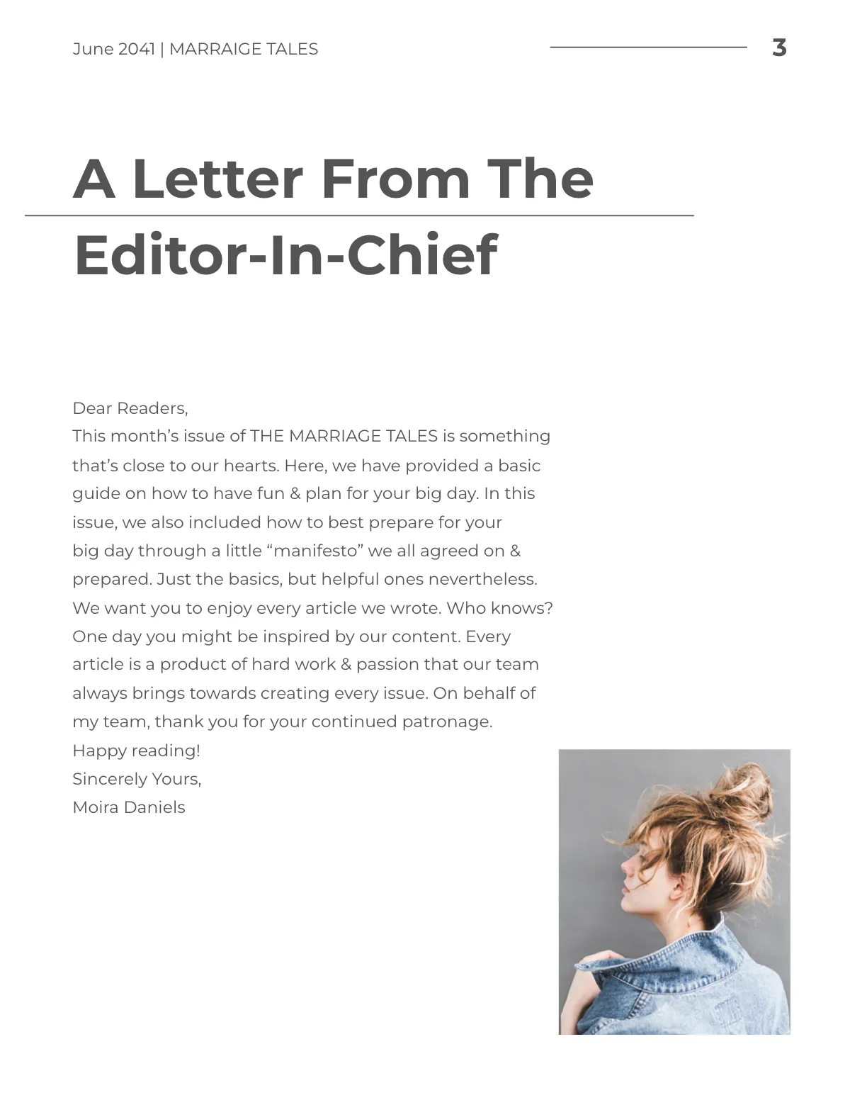 Free Printable Wedding Magazine Template to Edit Online