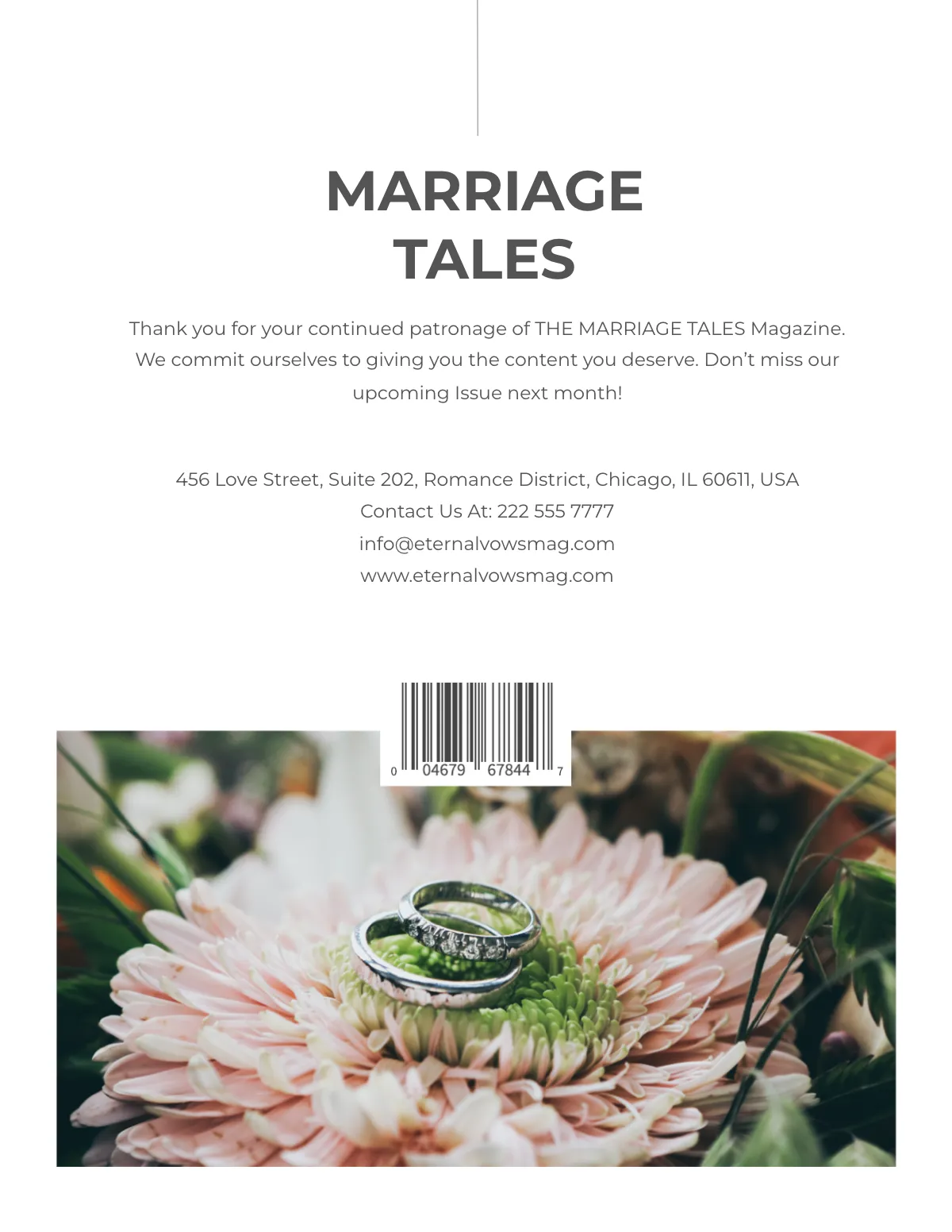 Free Printable Wedding Magazine Template to Edit Online