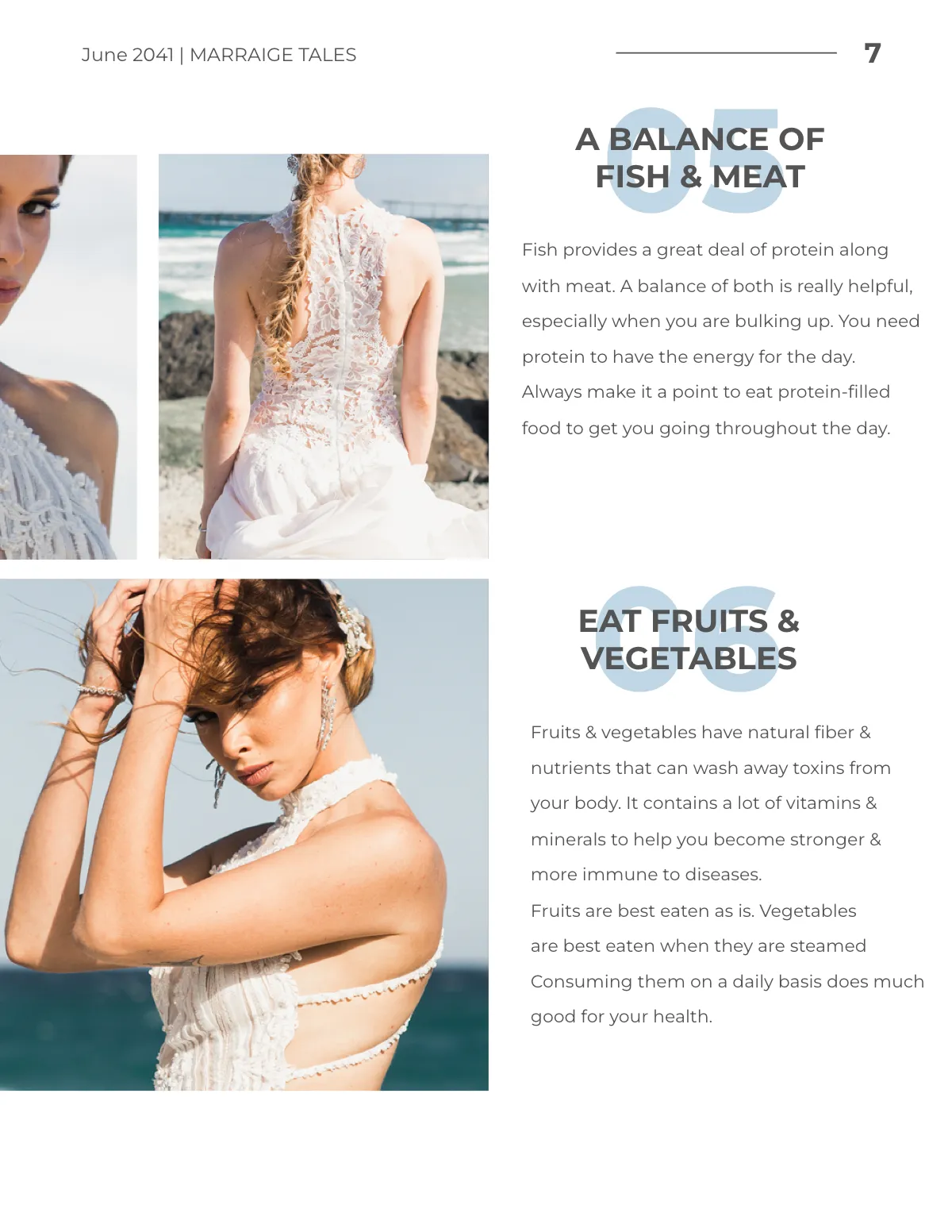 Free Printable Wedding Magazine Template to Edit Online