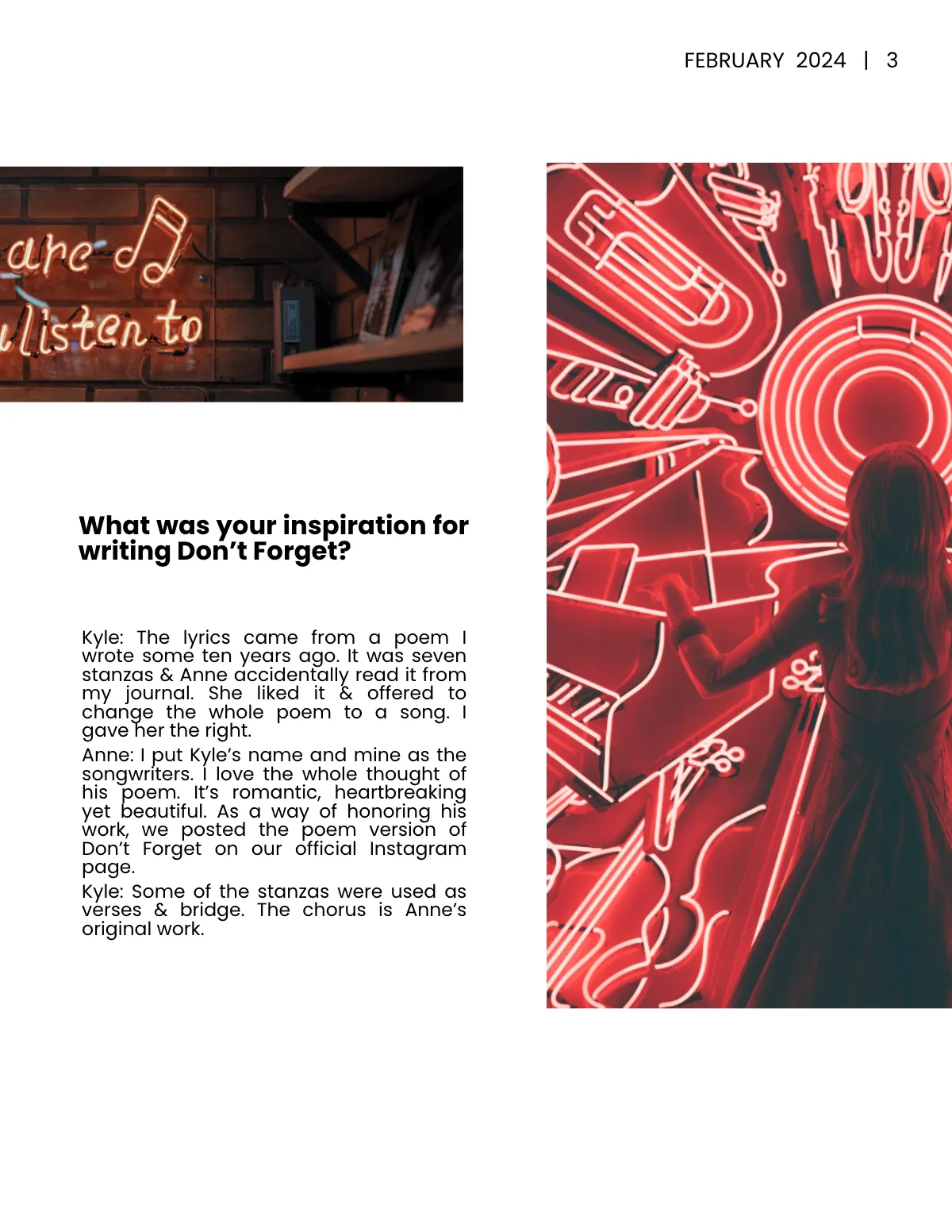 Free Simple Music Magazine Template to Edit Online