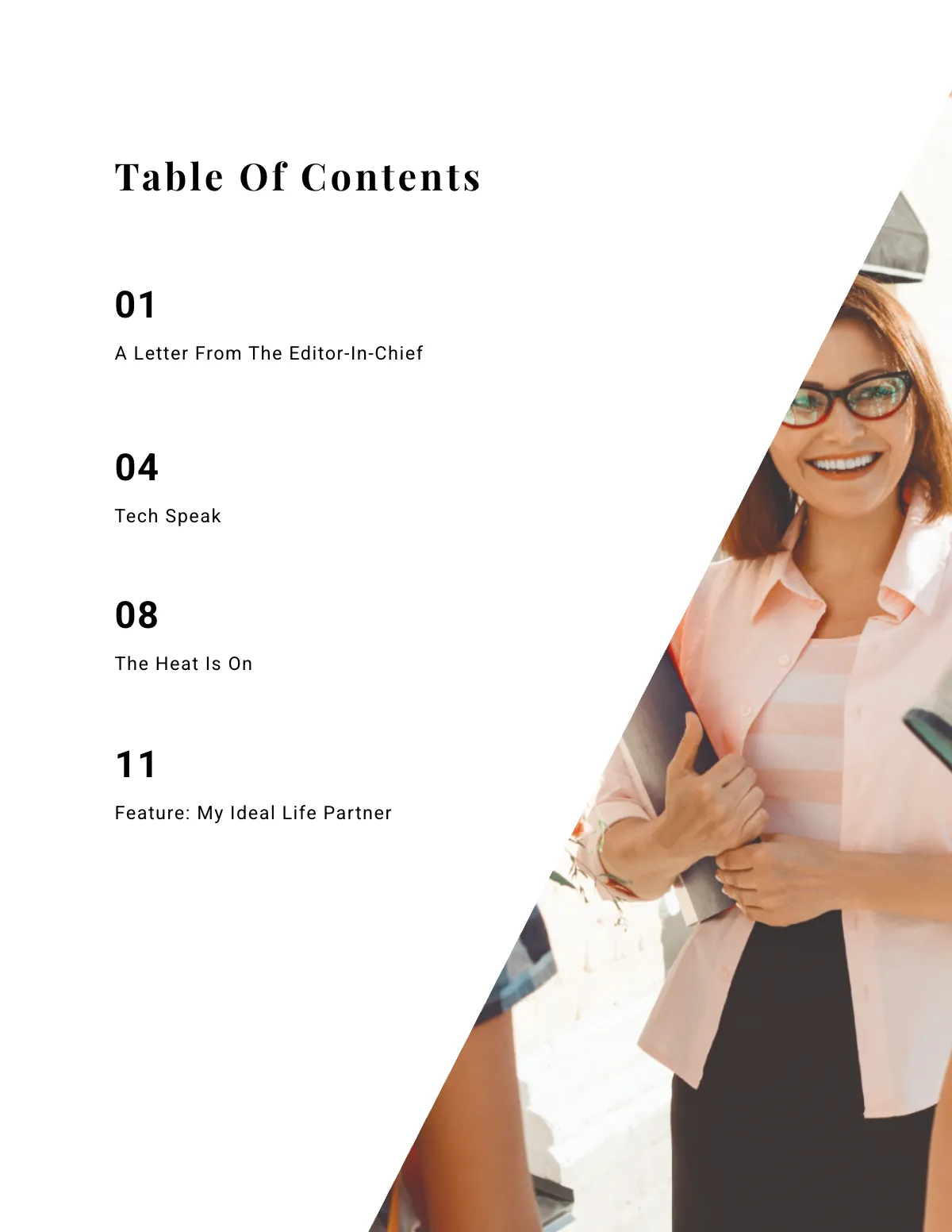 Free Simple School Magazine Template to Edit Online