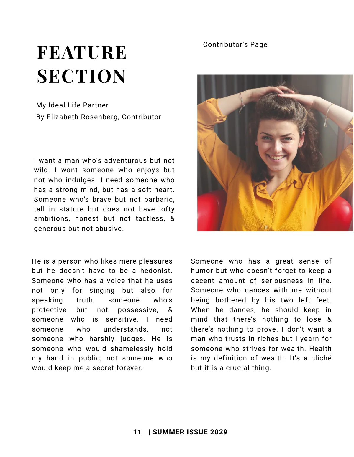 Free Simple School Magazine Template to Edit Online