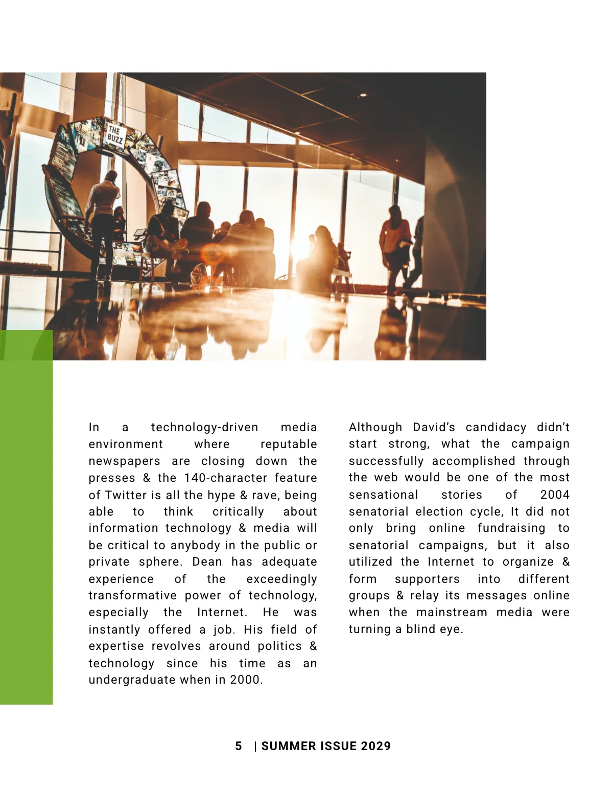 Free Simple School Magazine Template to Edit Online