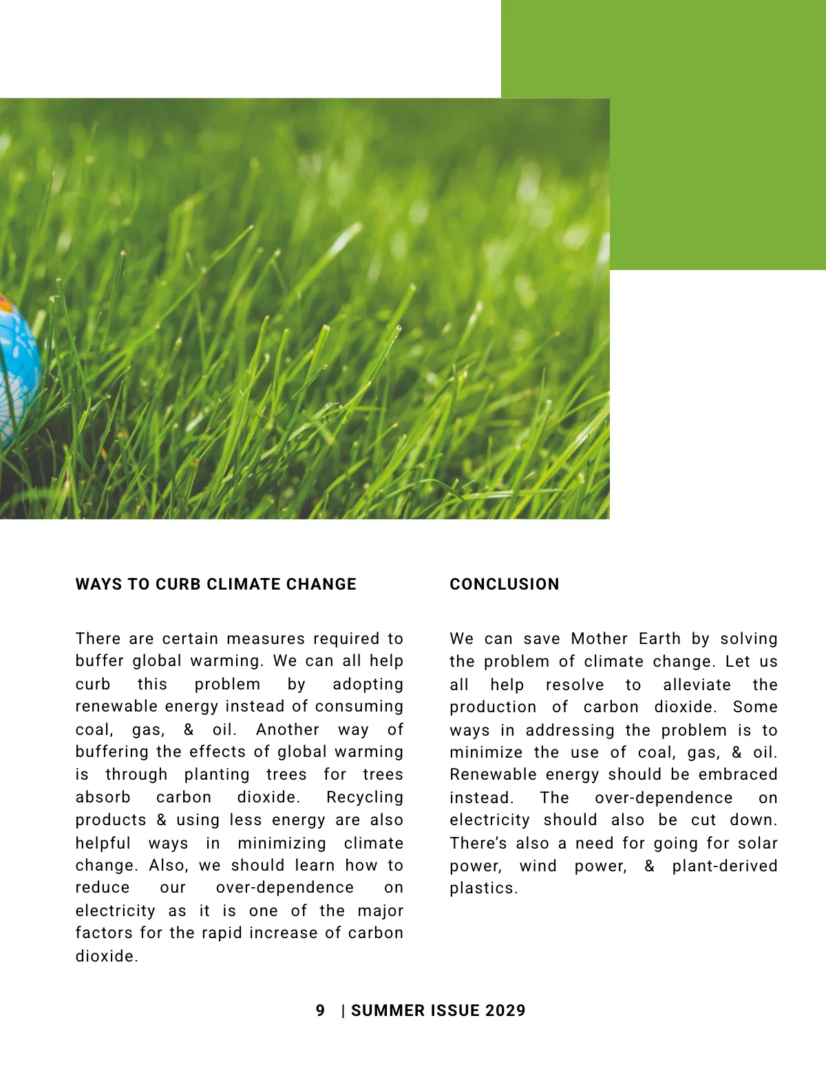 Free Simple School Magazine Template to Edit Online