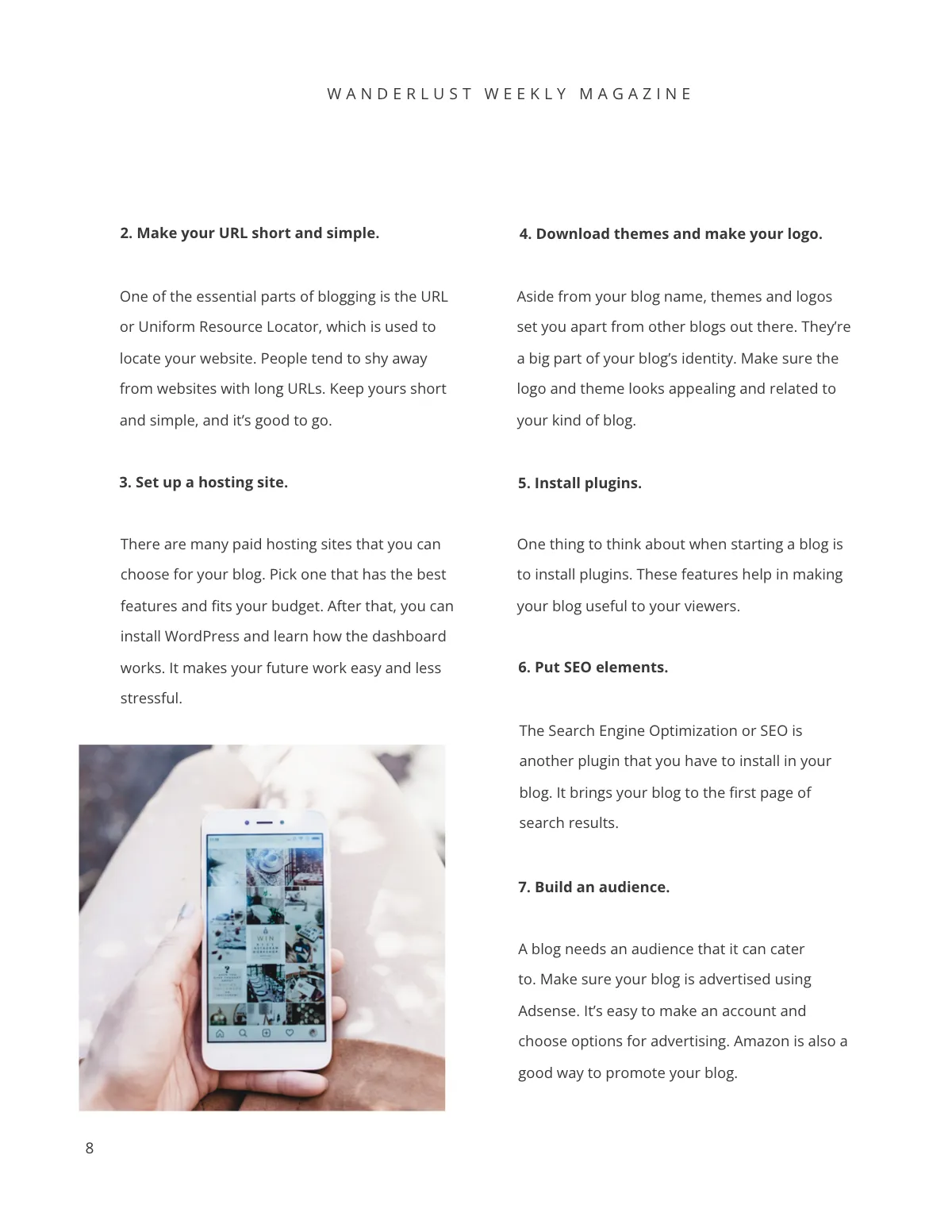 Free Travel Magazine Template to Edit Online