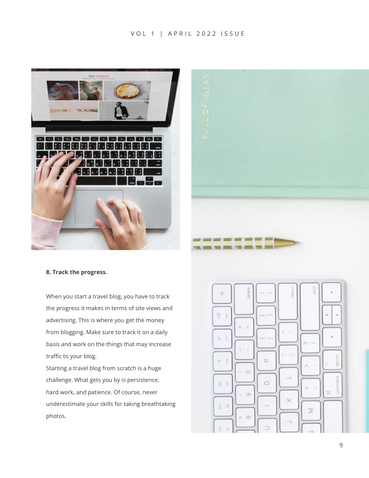 Free Travel Magazine Template to Edit Online