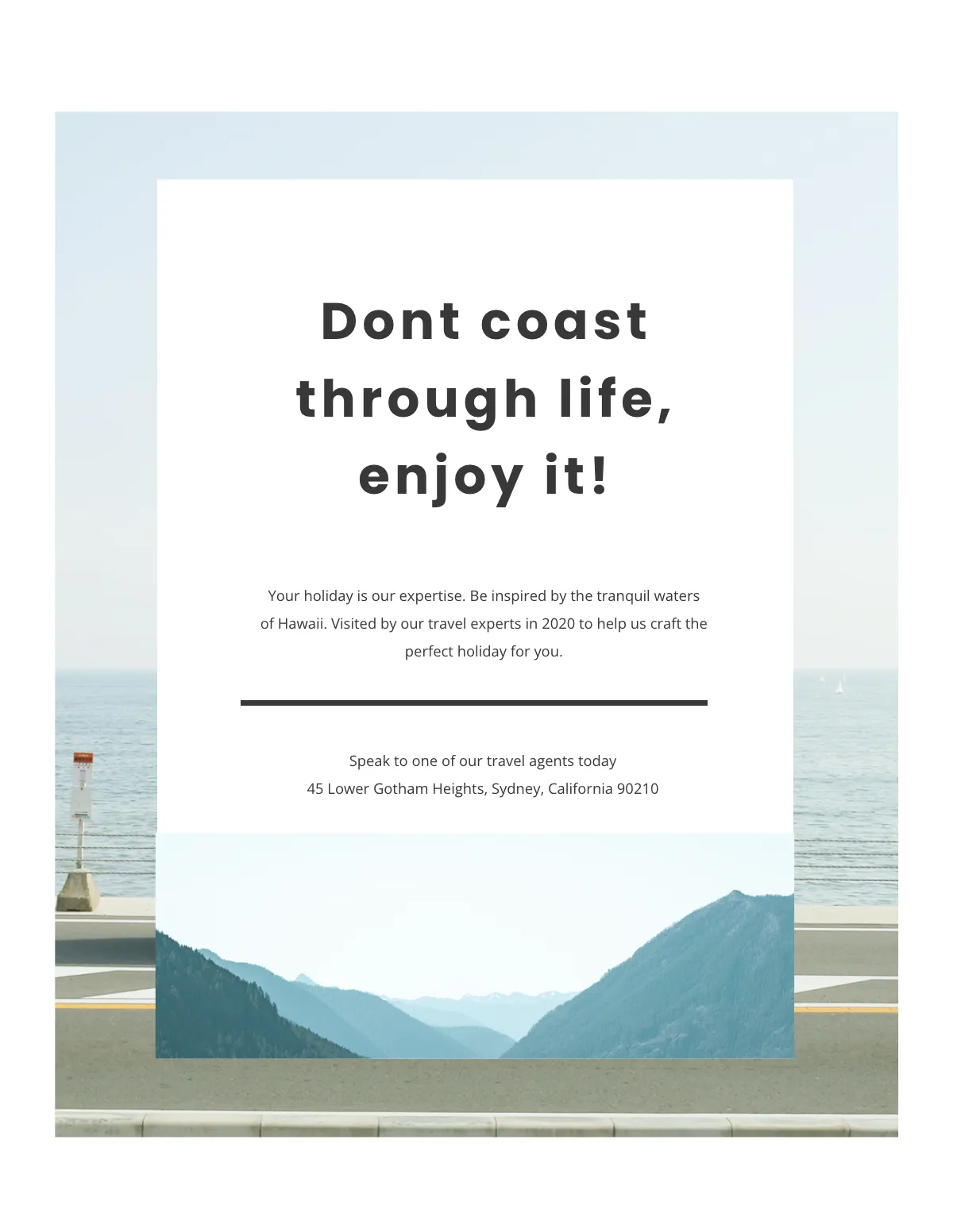 Free Travel Magazine Template to Edit Online