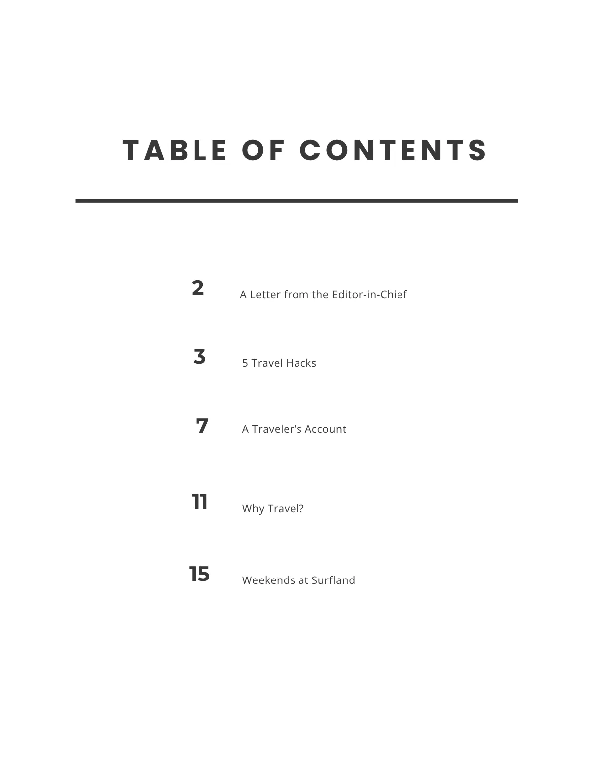 Free Travel Magazine Template to Edit Online