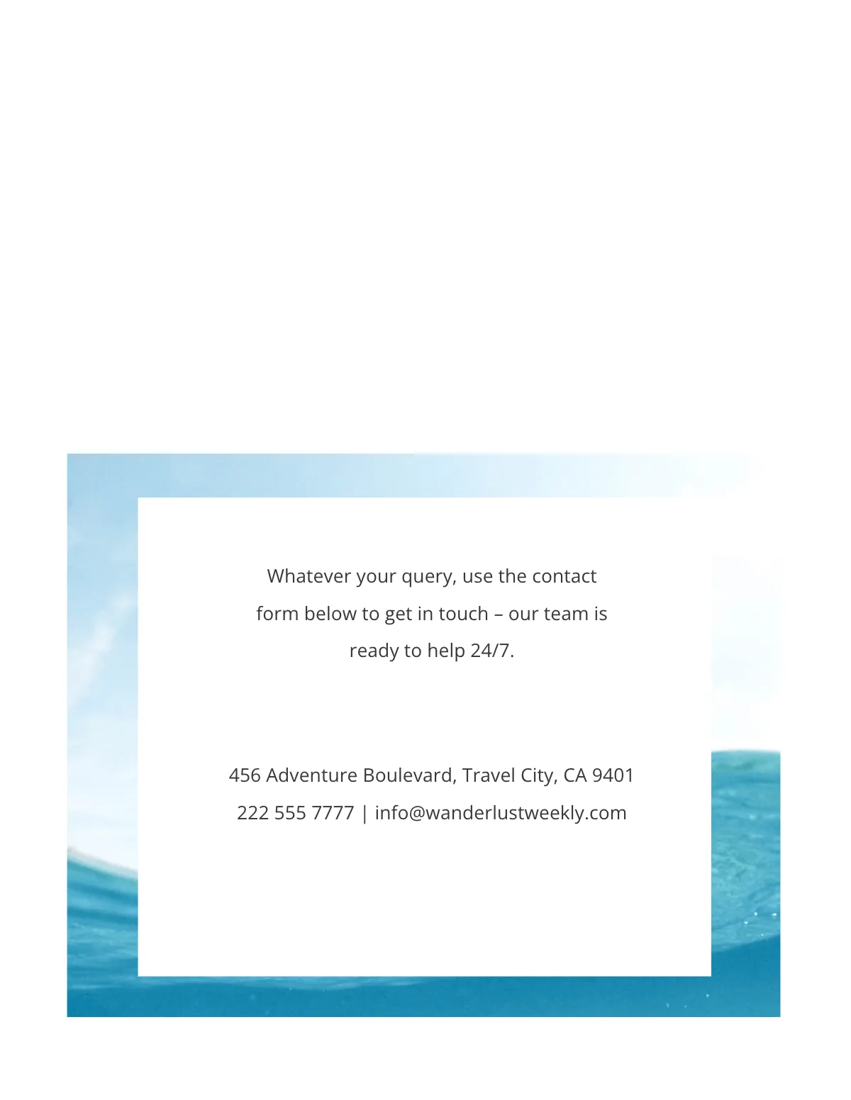 Free Travel Magazine Template to Edit Online