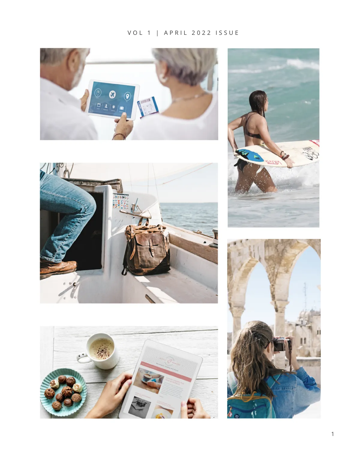 Free Travel Magazine Template to Edit Online