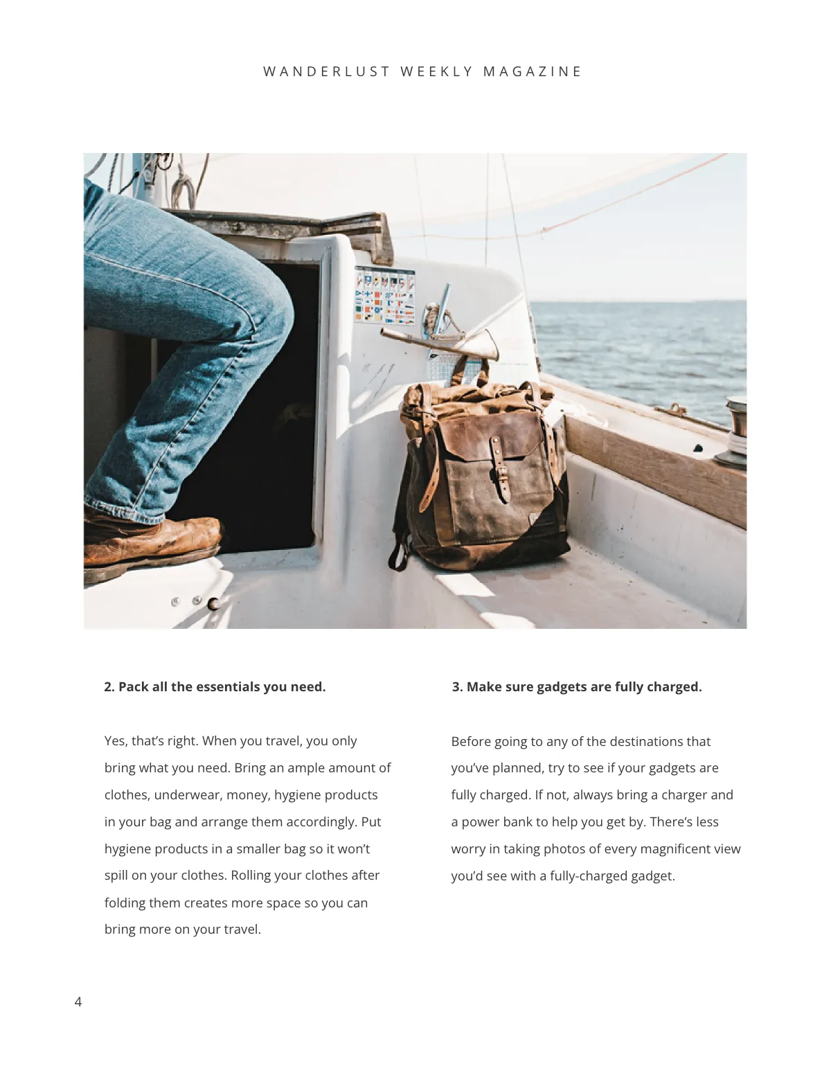 Free Travel Magazine Template to Edit Online