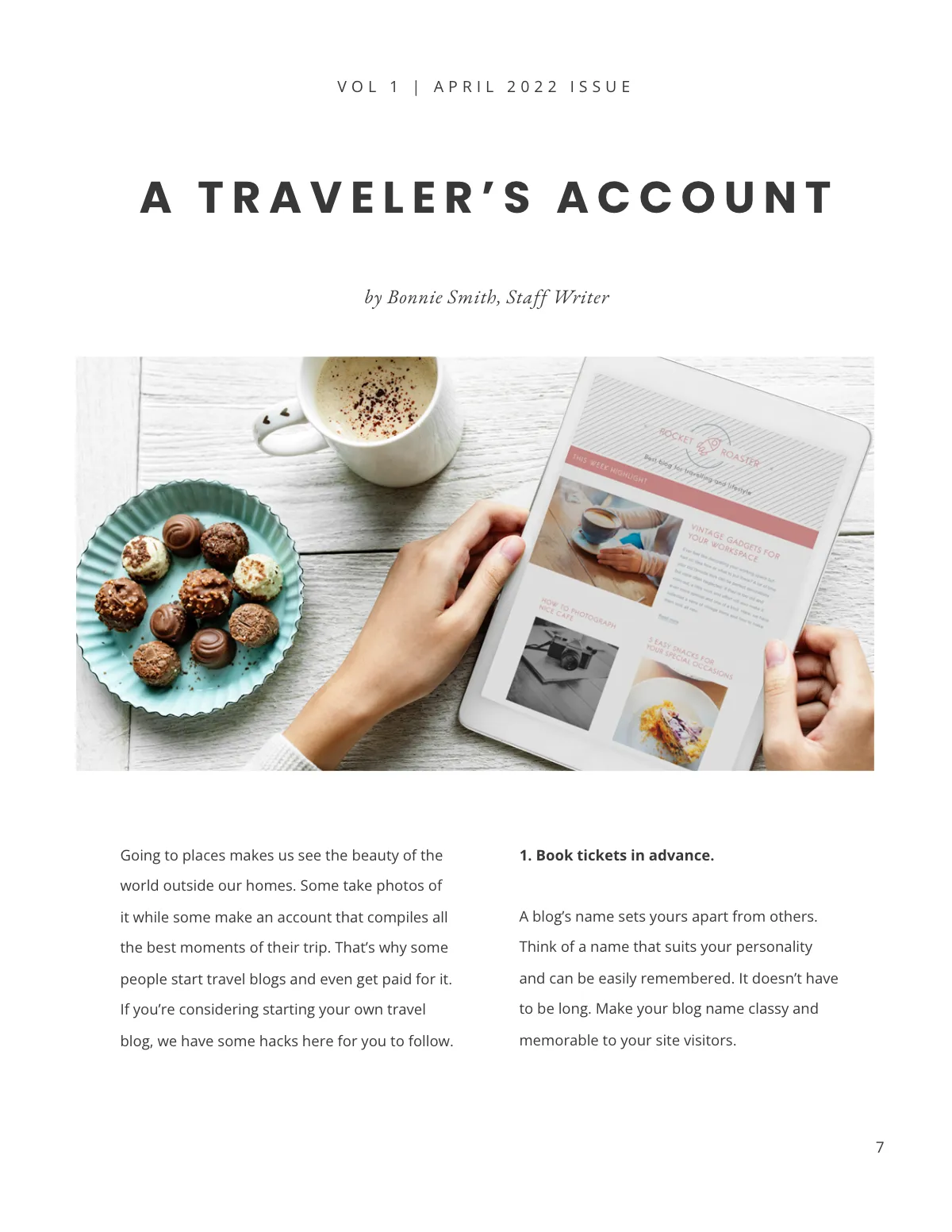 Free Travel Magazine Template to Edit Online