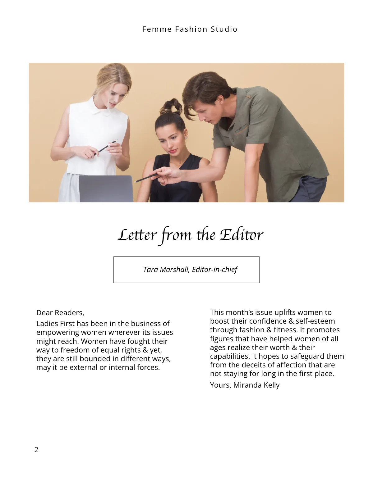 Free Women's Lifestyle Magazine Template to Edit Online