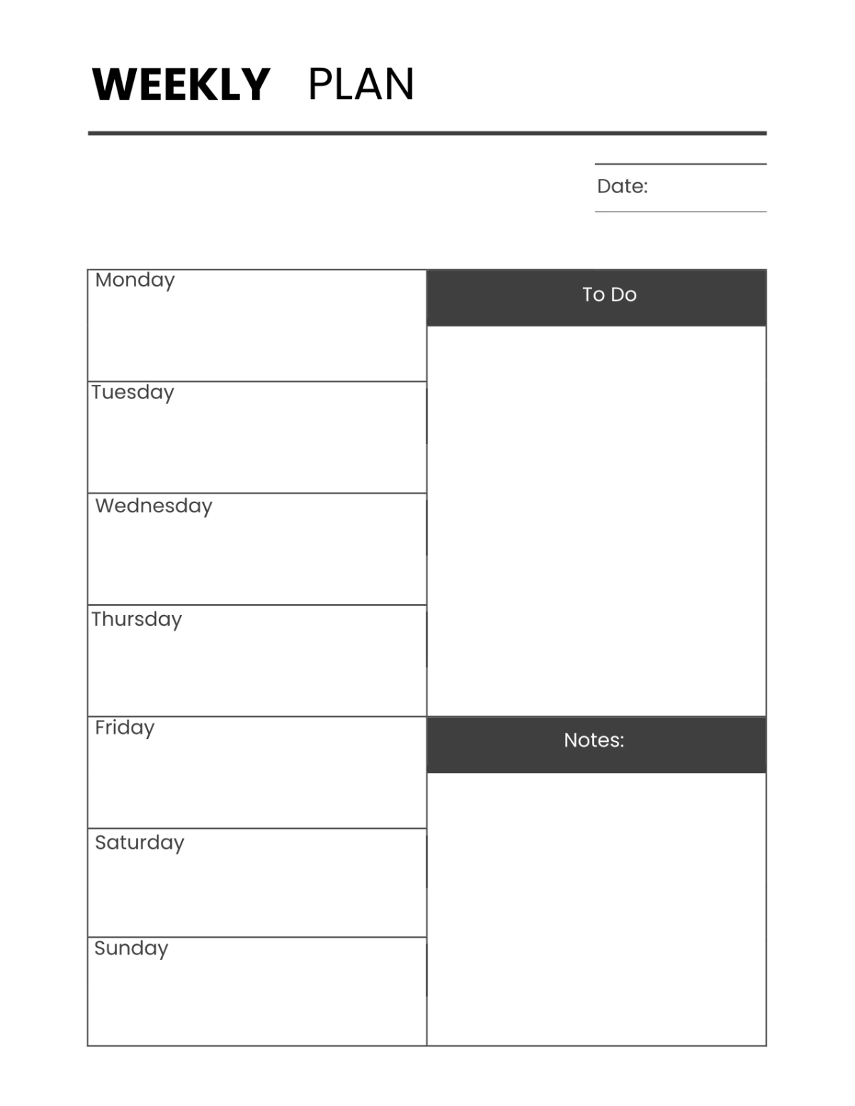 Free Printable Menu Planner Template to Edit Online