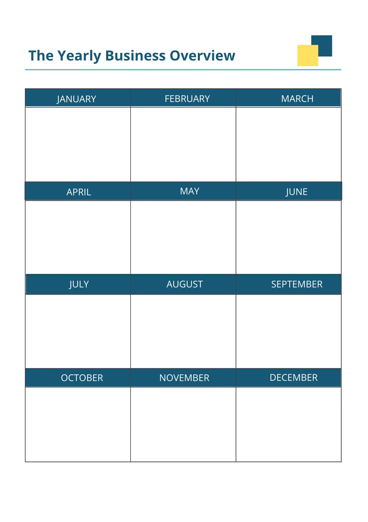 Free Printable Business Planner Template to Edit Online