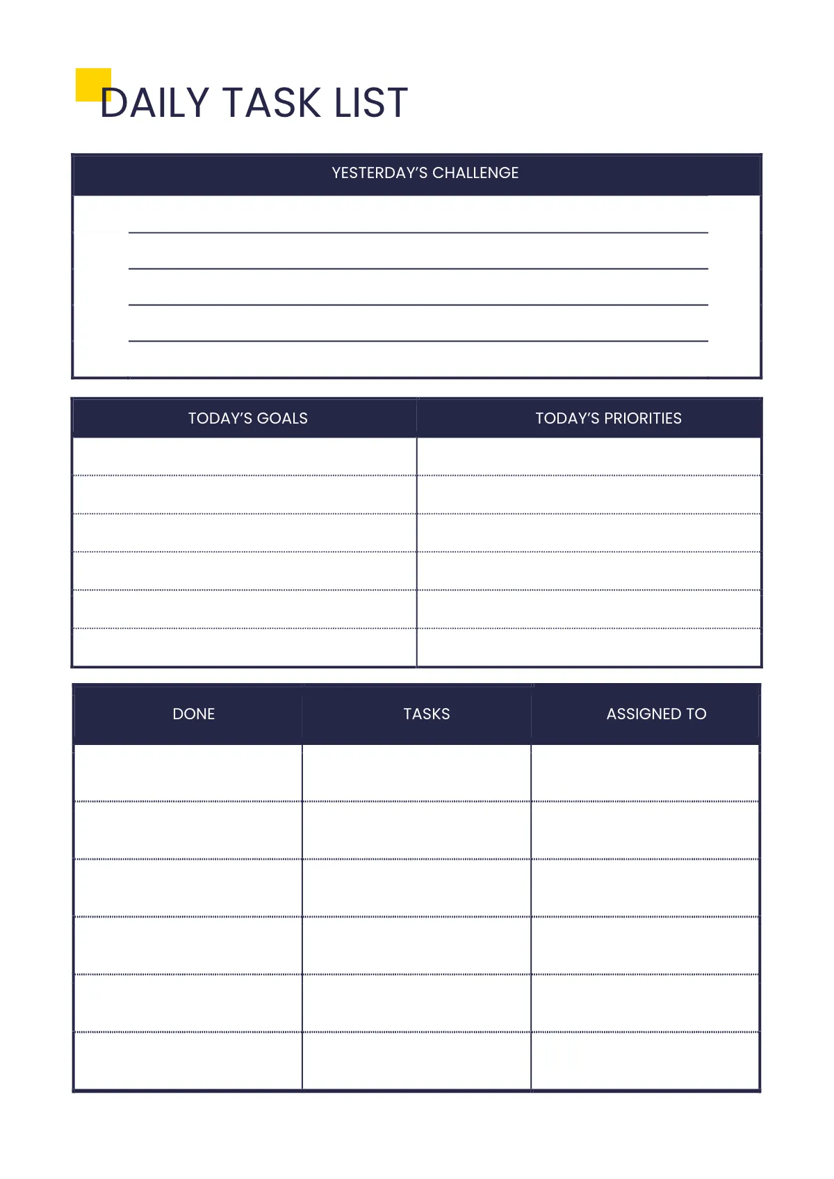 Free Simple Business Planner Template to Edit Online