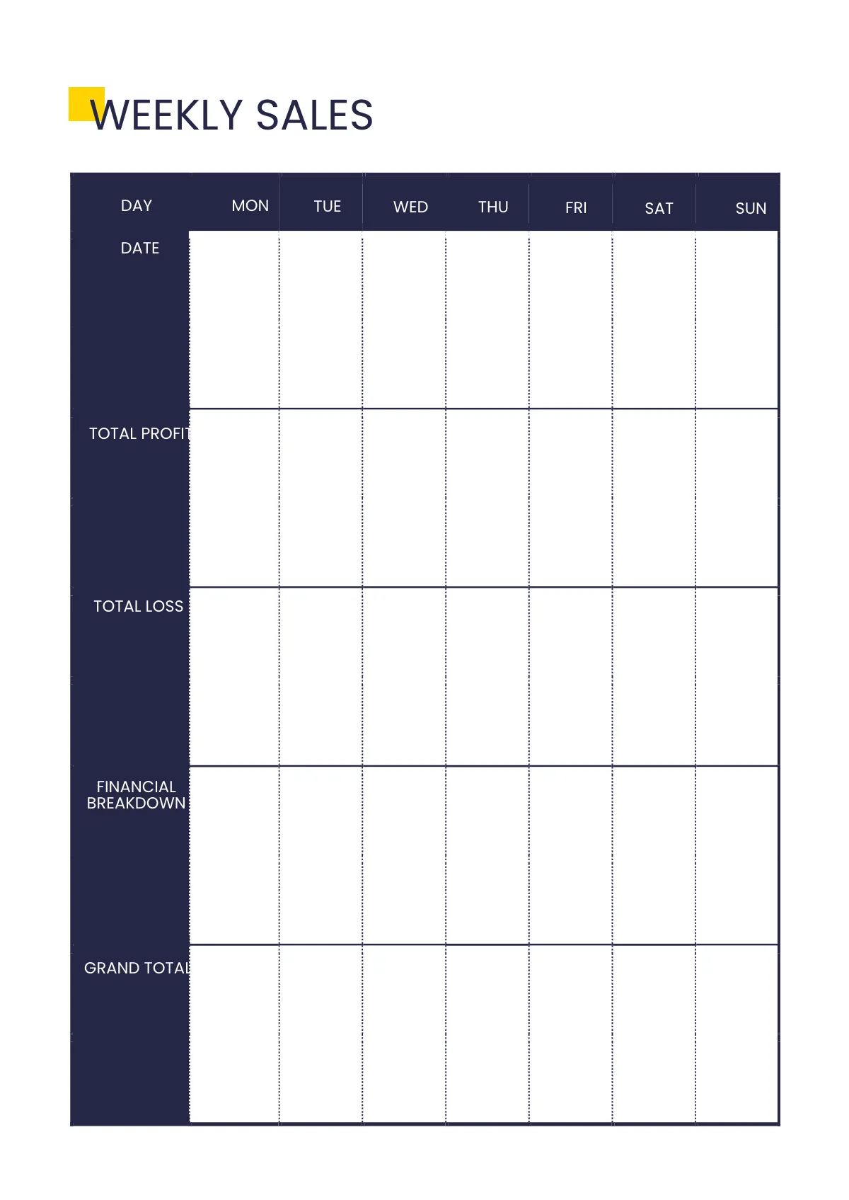 Free Simple Business Planner Template to Edit Online