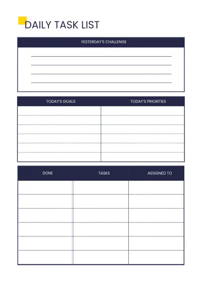 Free Simple Business Planner Template to Edit Online