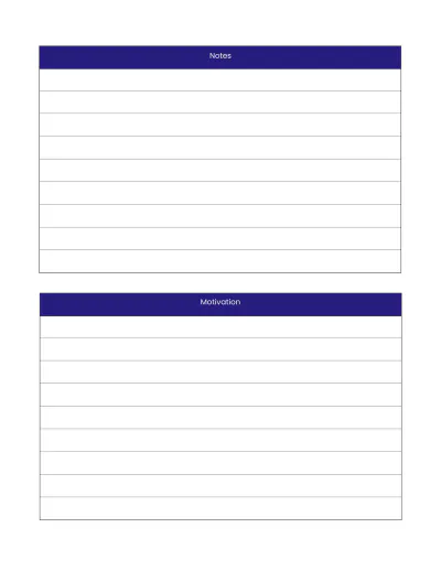 Free Sample Workout Planner Template to Edit Online