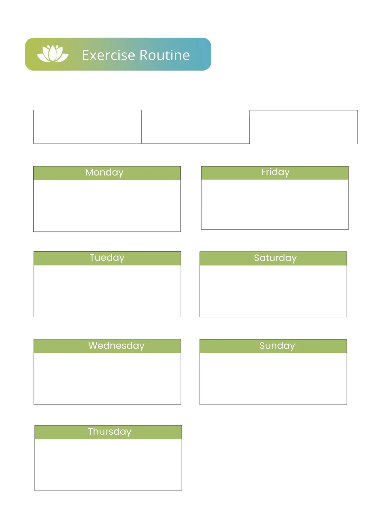 Free Printable Yoga/Meditation Planner Template to Edit Online