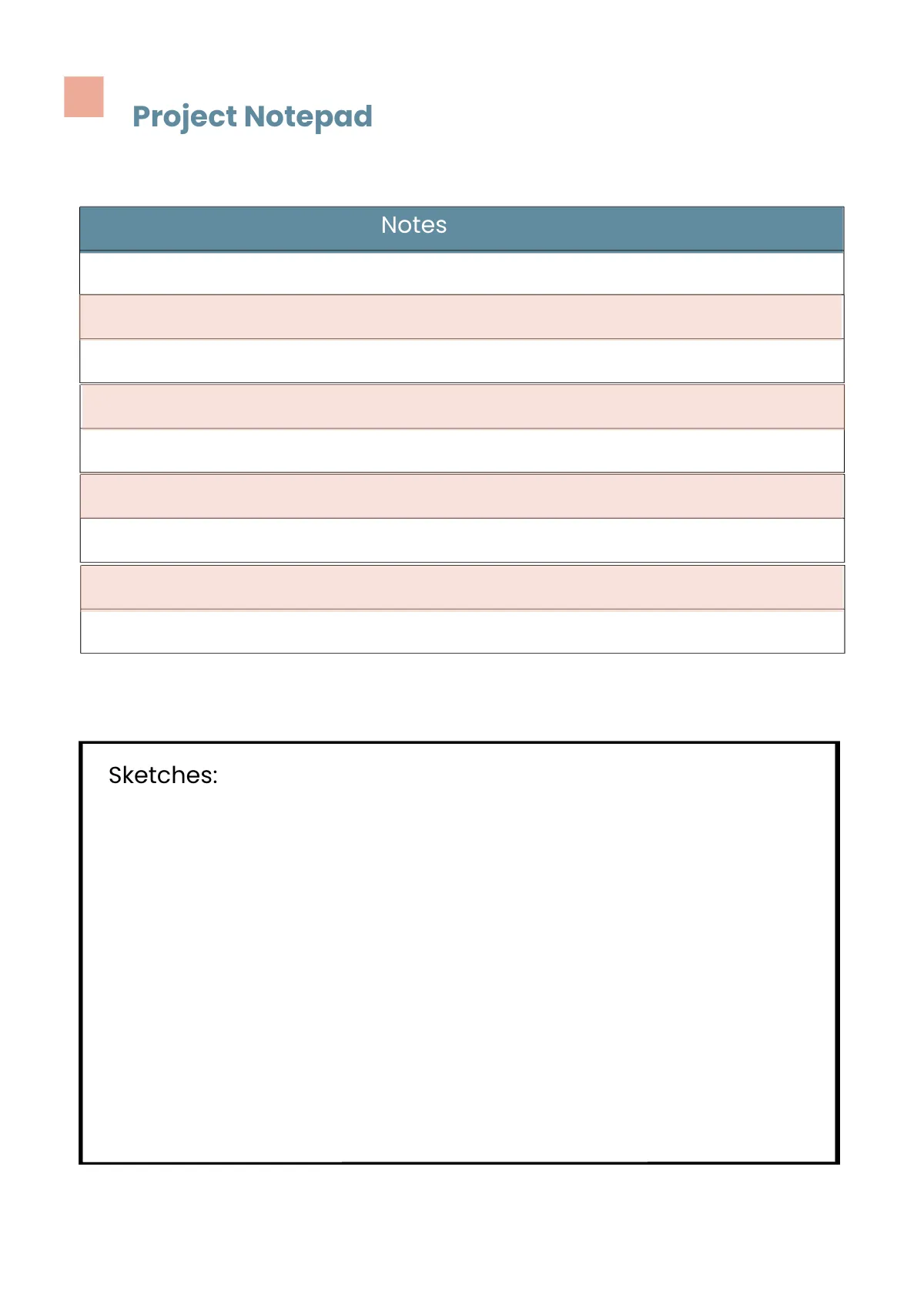 Free Sample Project Planner Template to Edit Online