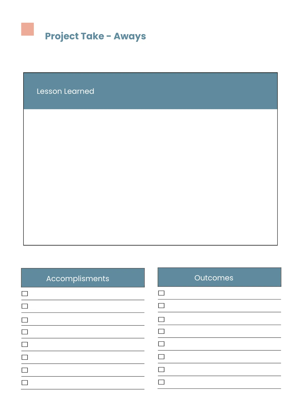Free Sample Project Planner Template to Edit Online