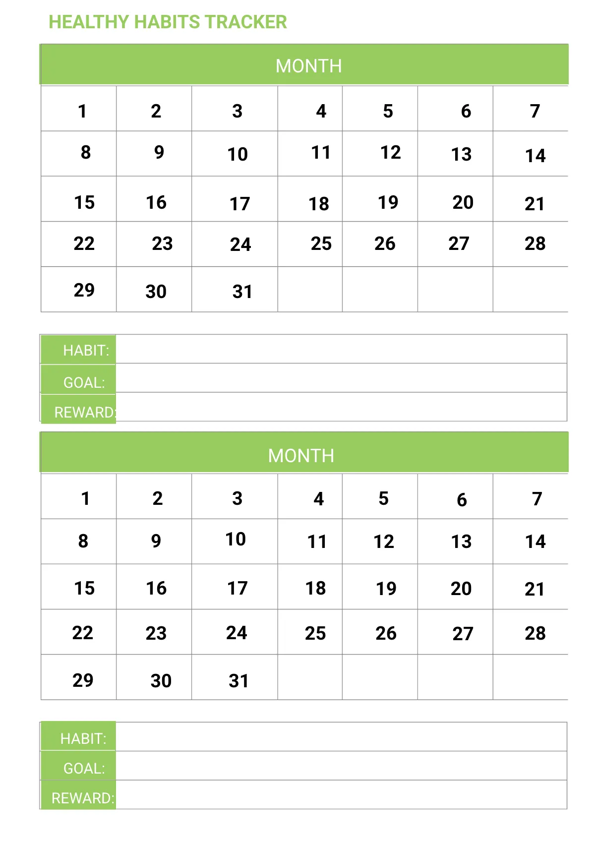 Free Weekly Diet Planner Template to Edit Online